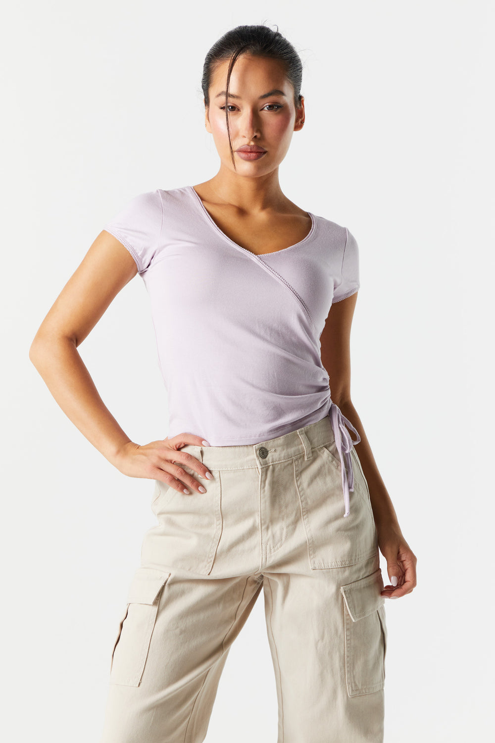 Surplice Drawstring Top Surplice Drawstring Top 10