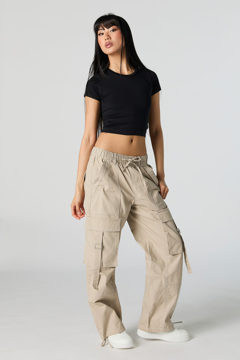 Double Layered Cropped T-Shirt Double Layered Cropped T-Shirt 6