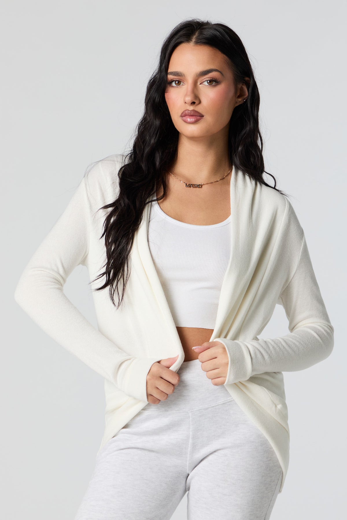 Long Sleeve Cocoon Cardigan