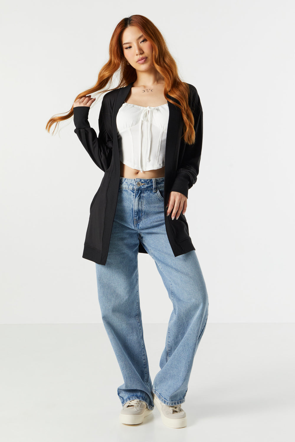 Open Front Pocket Cardigan Open Front Pocket Cardigan 6