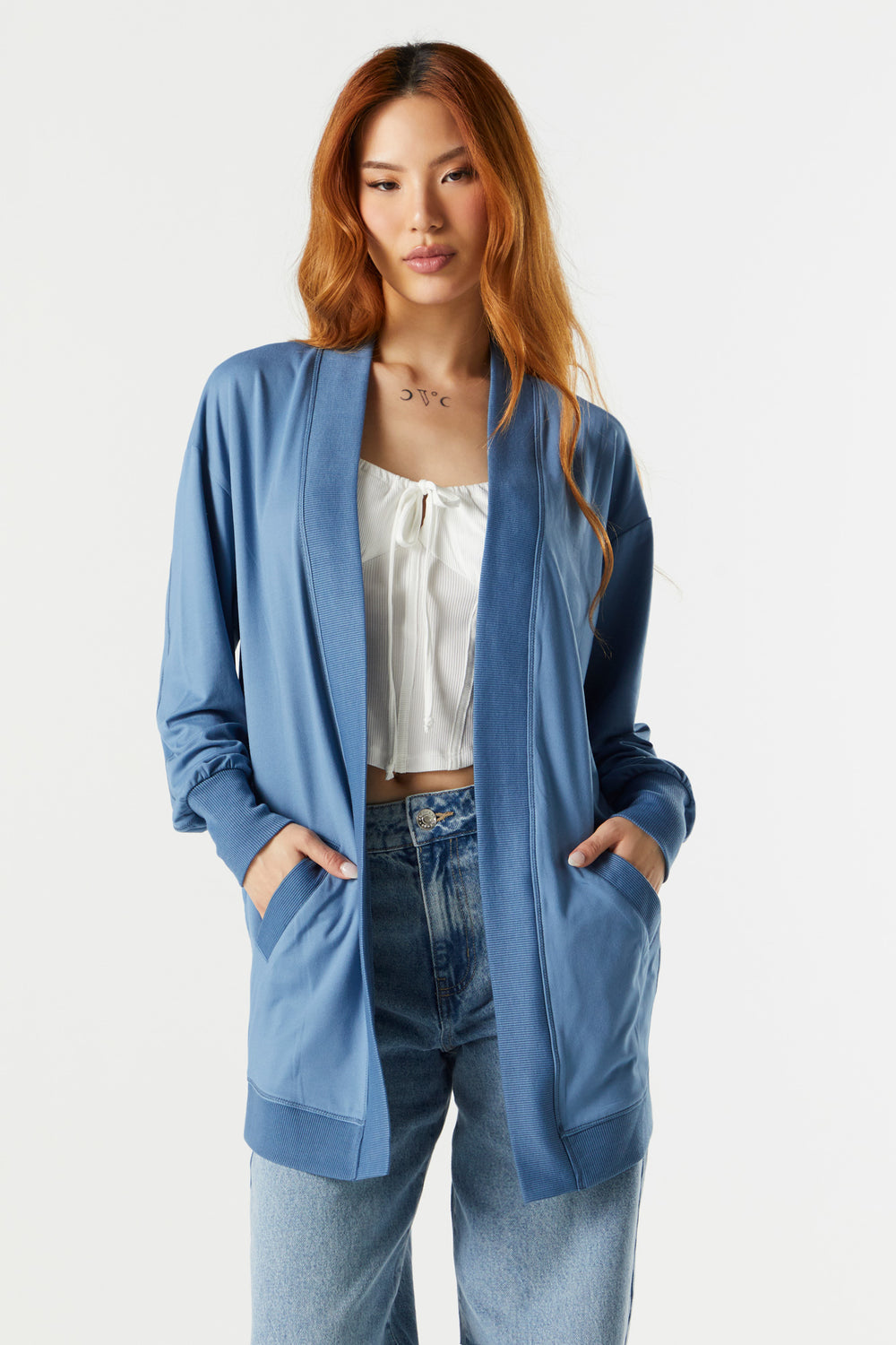 Open Front Pocket Cardigan Open Front Pocket Cardigan 13