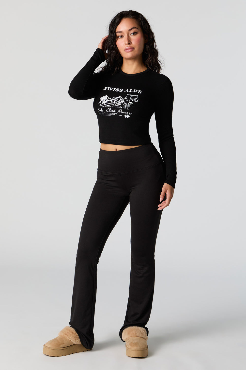 Destination Graphic Ribbed Long Sleeve Top Destination Graphic Ribbed Long Sleeve Top 6