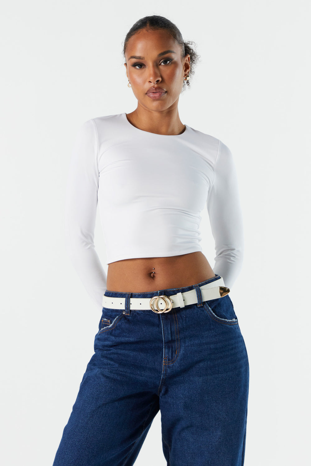 Contour Cropped Long Sleeve Top Contour Cropped Long Sleeve Top 7