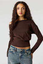 Off Shoulder Long Sleeve Top