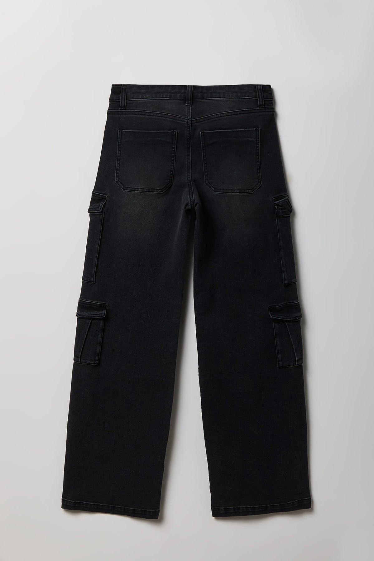 Alt View 5. Low Rise Cargo Jean - Black