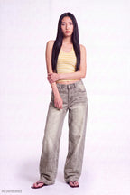 Stretch Low Rise Baggy Jean