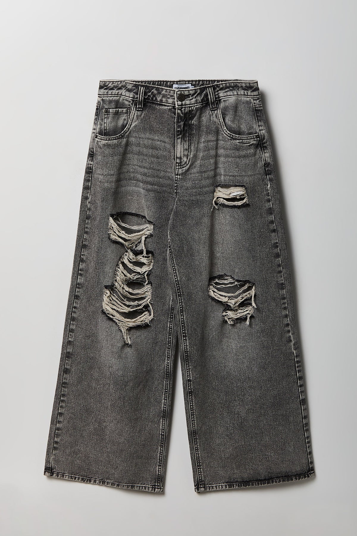 Alt View 4. High Rise Ultra Baggy Jean - Charcoal