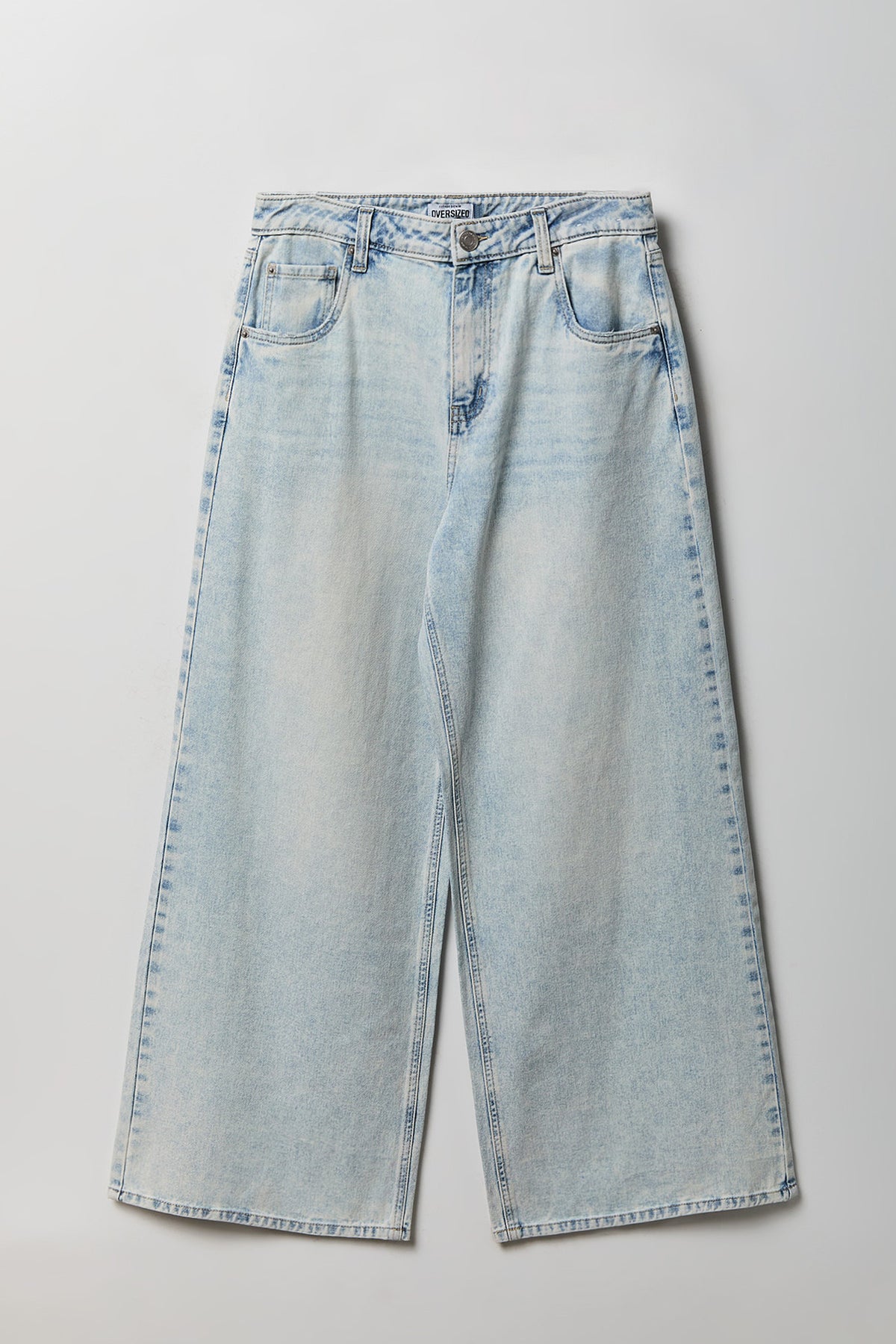 Alt View 4. High Rise Ultra Baggy Jean - Light Denim Blue