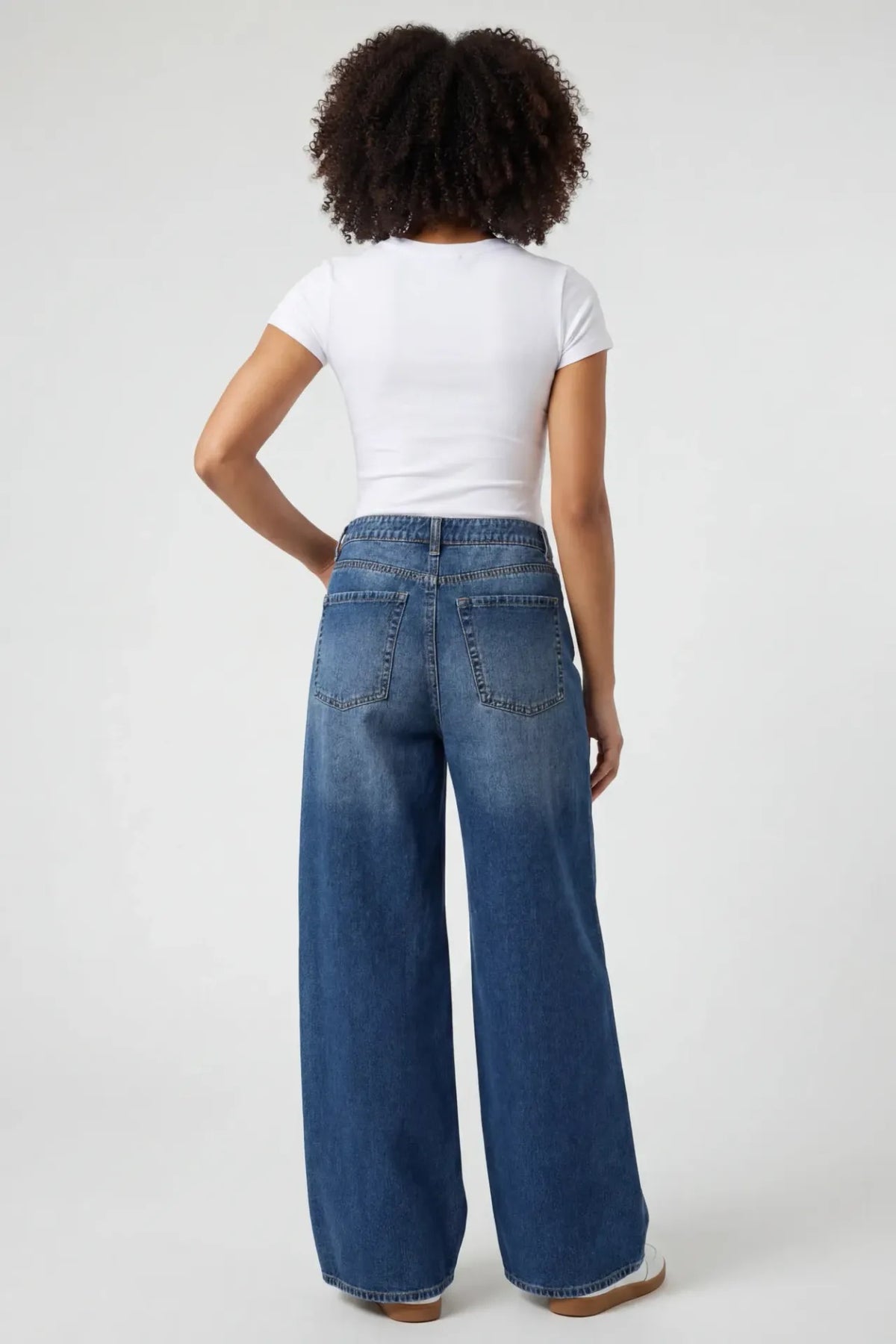 Alt View 2. High Rise Ultra Baggy Jean - Midnight Blue
