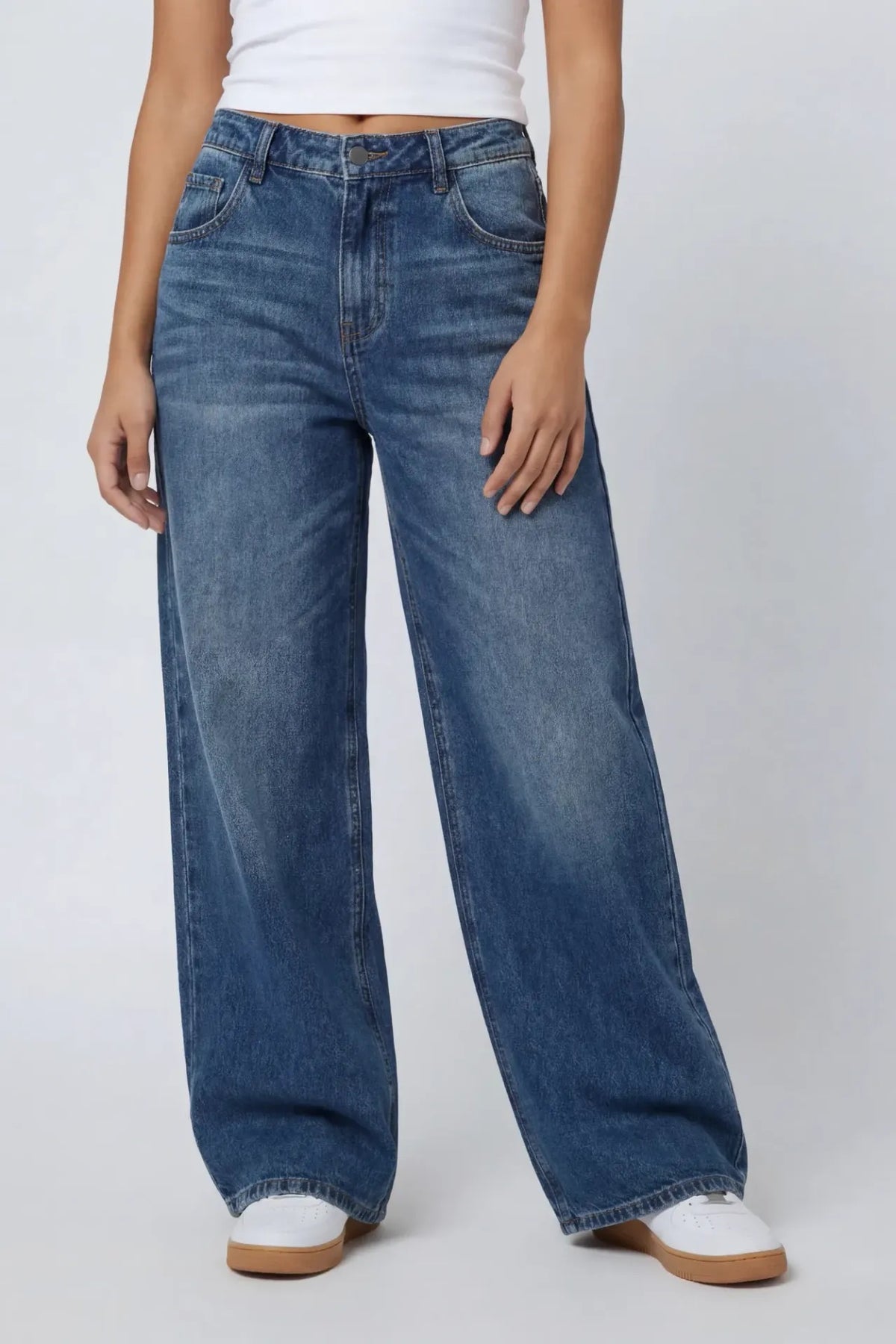 Alt View 3. High Rise Ultra Baggy Jean - Midnight Blue