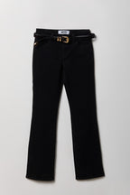 Stretch Low Rise Bootcut Belted Jean