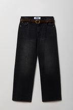 Brooklyn Ripped Low Rise Baggy Jean with Belt