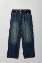 Brooklyn Ripped Low Rise Baggy Jean with Belt