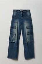 Stretch Low Rise Cargo Jean