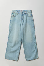 London Embroidered Low Rise Super Baggy Jean