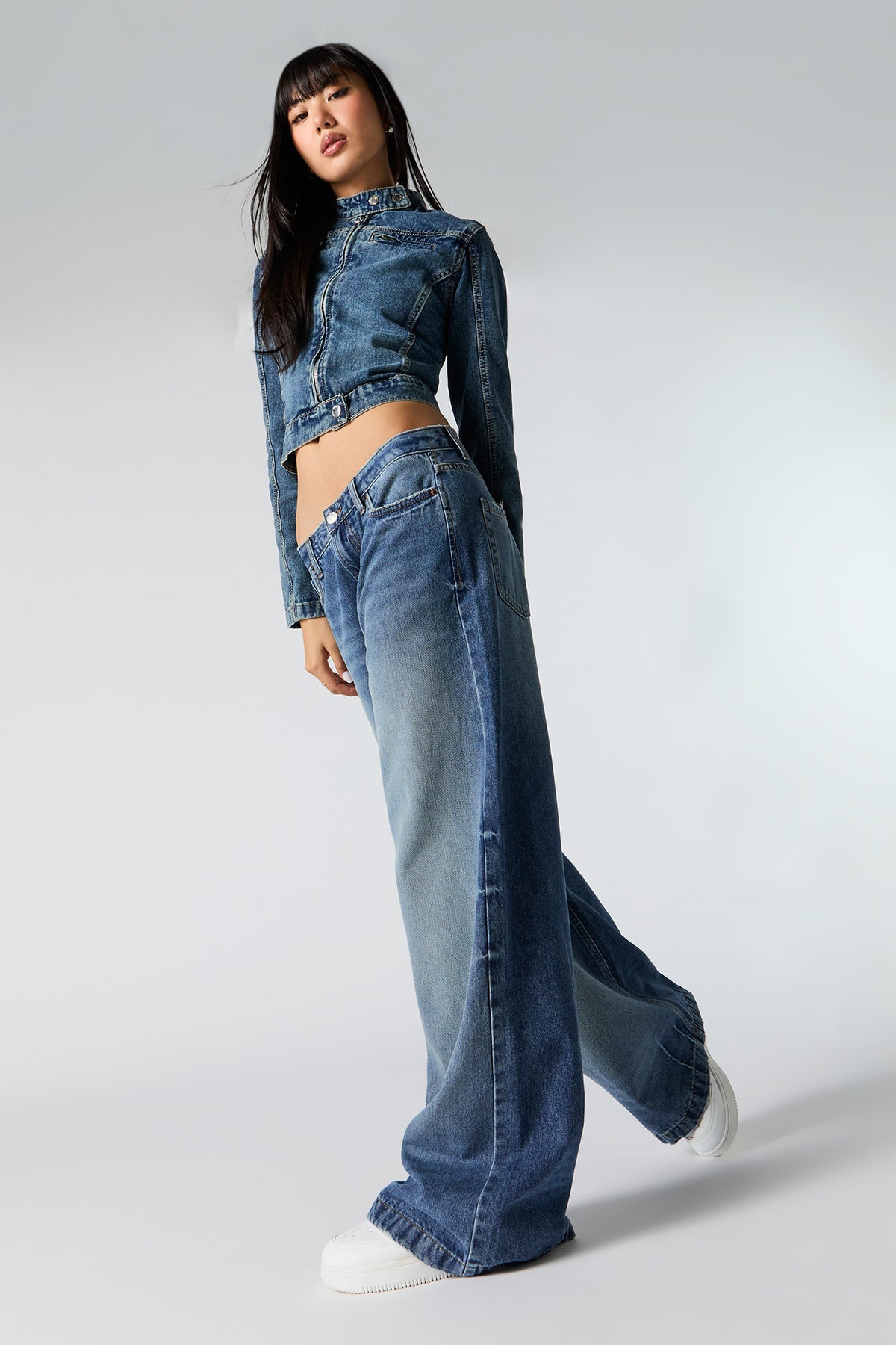 High Rise Super Wide Leg Jean