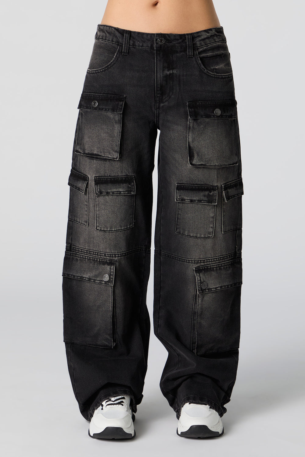 Mid Rise 8 Pocket Cargo Jean Mid Rise 8 Pocket Cargo Jean 5