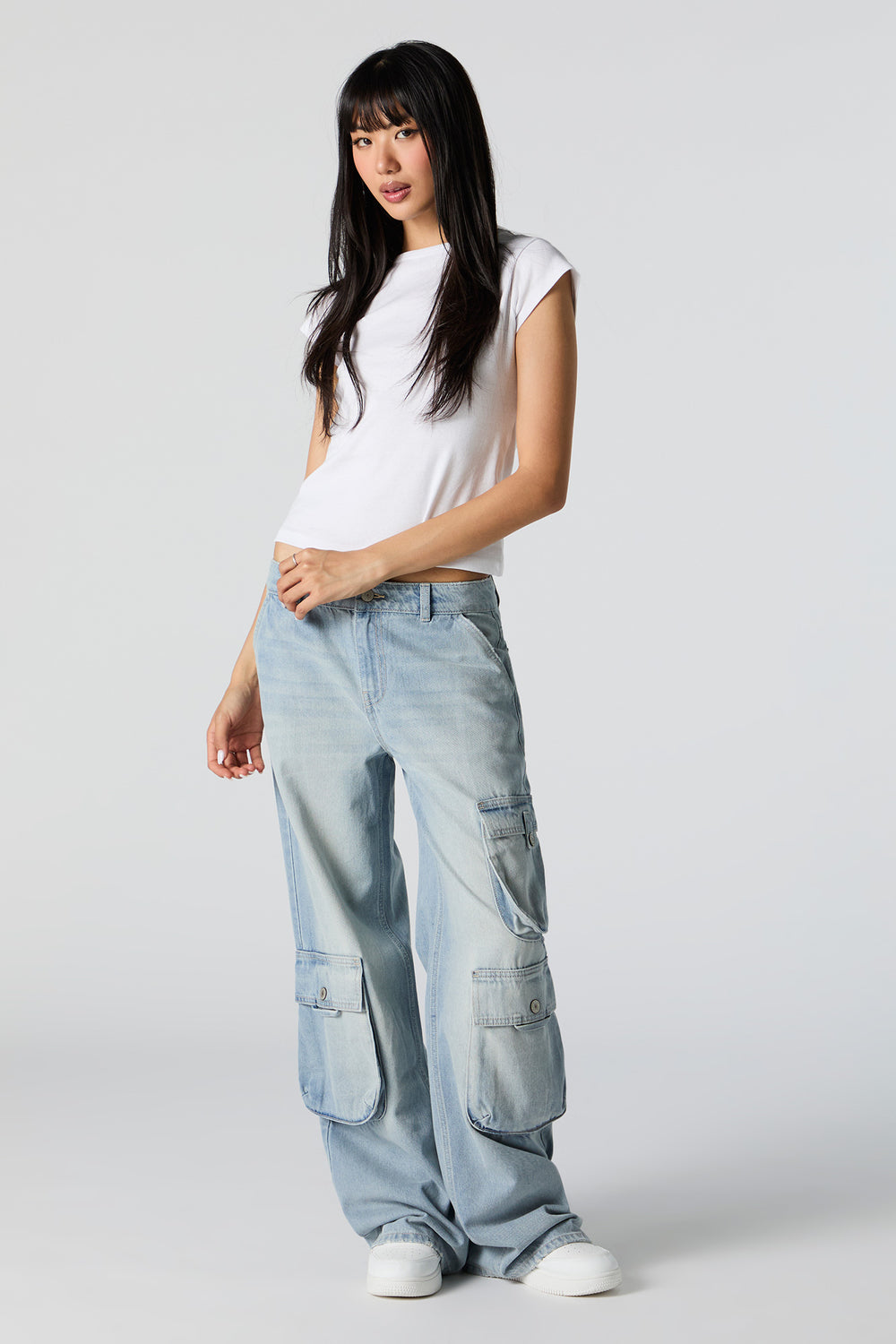 Mid Rise Cargo Jean Mid Rise Cargo Jean 5