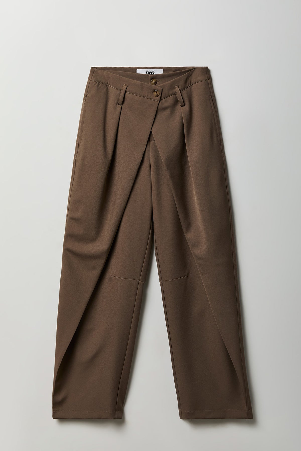 Alt View 4. Double Waistband Baggy Dress Pant - Taupe