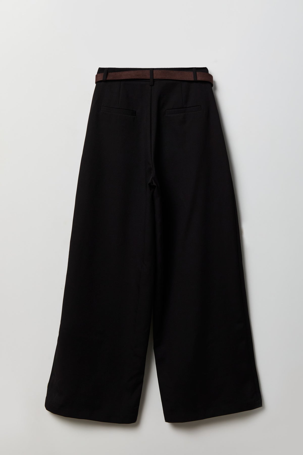 Alt View 2. Belted Baggy Dress Pant - Black