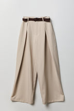 Belted Baggy Dress Pant