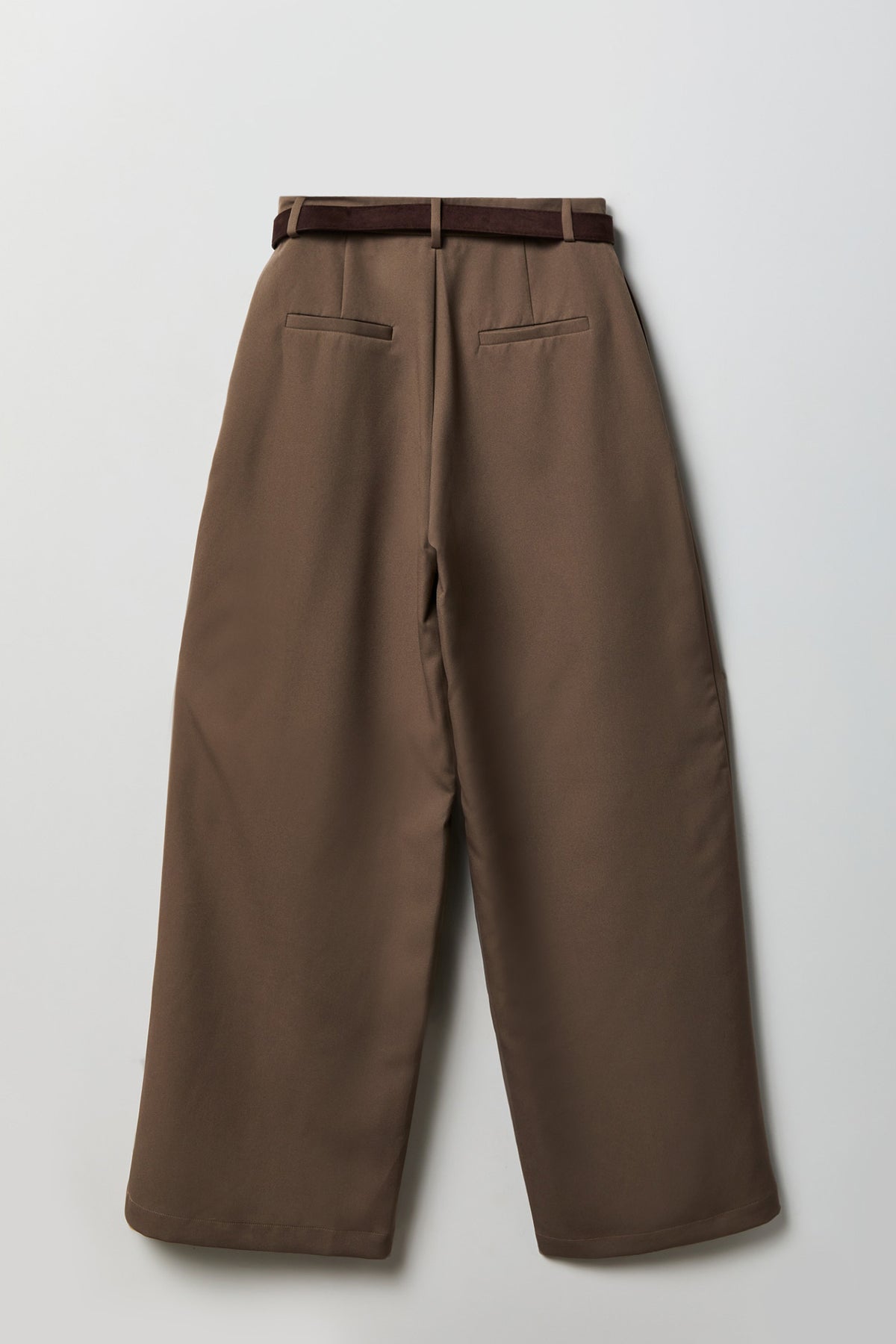 Alt View 2. Belted Baggy Dress Pant - Taupe