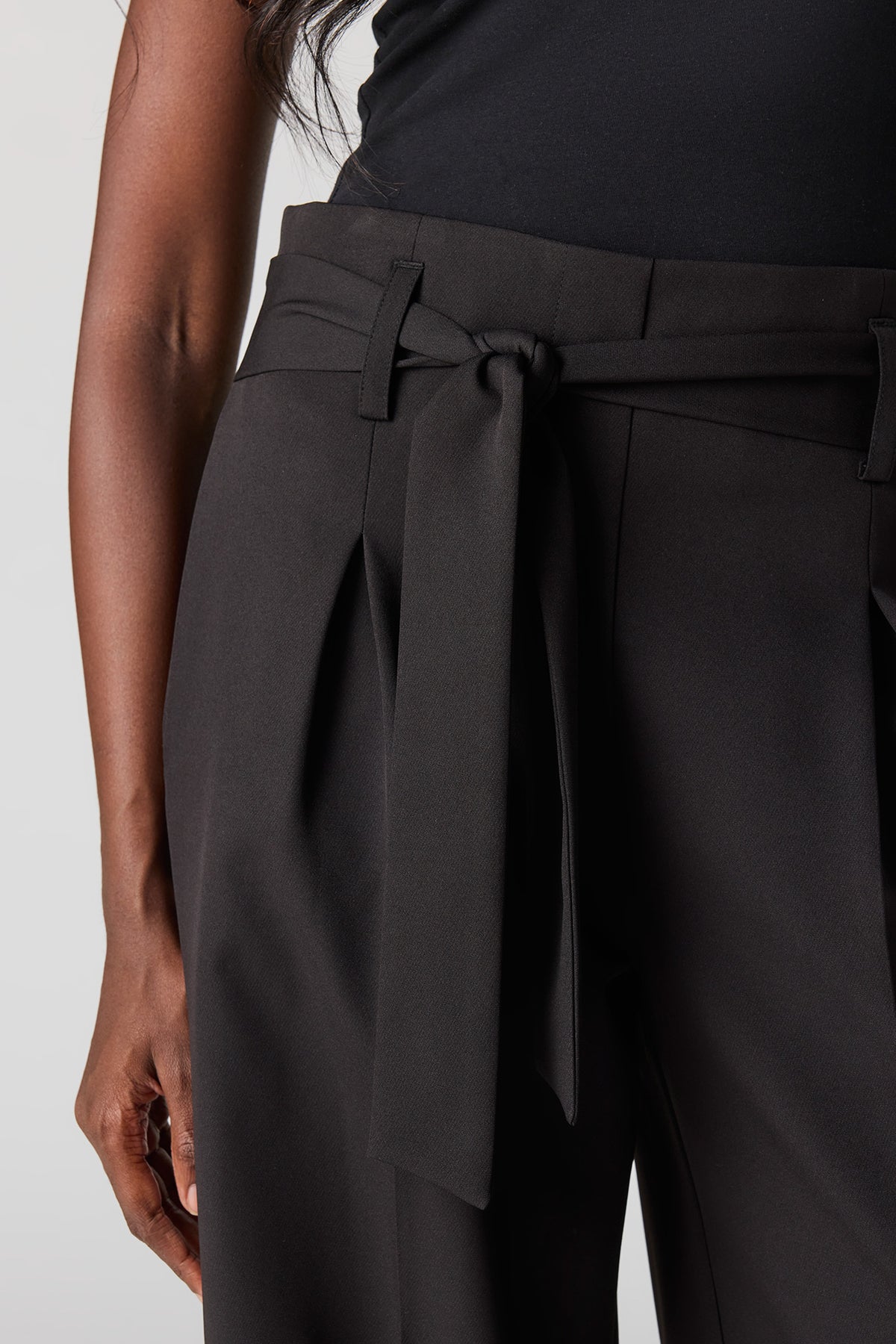 Alt View 8. Belted Wide Leg Dress Pant - Tan