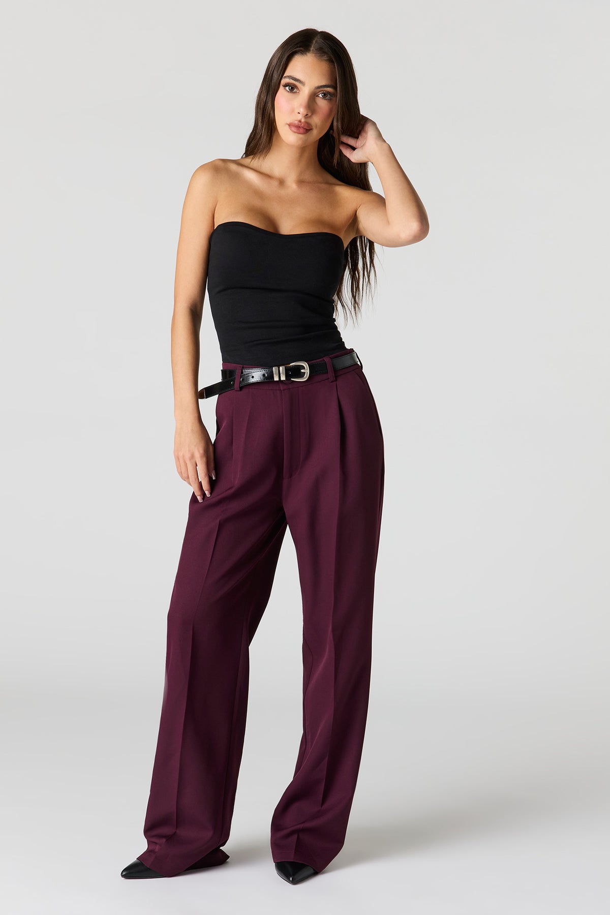 Alt View 17. Wide Leg Dress Pant - Taupe