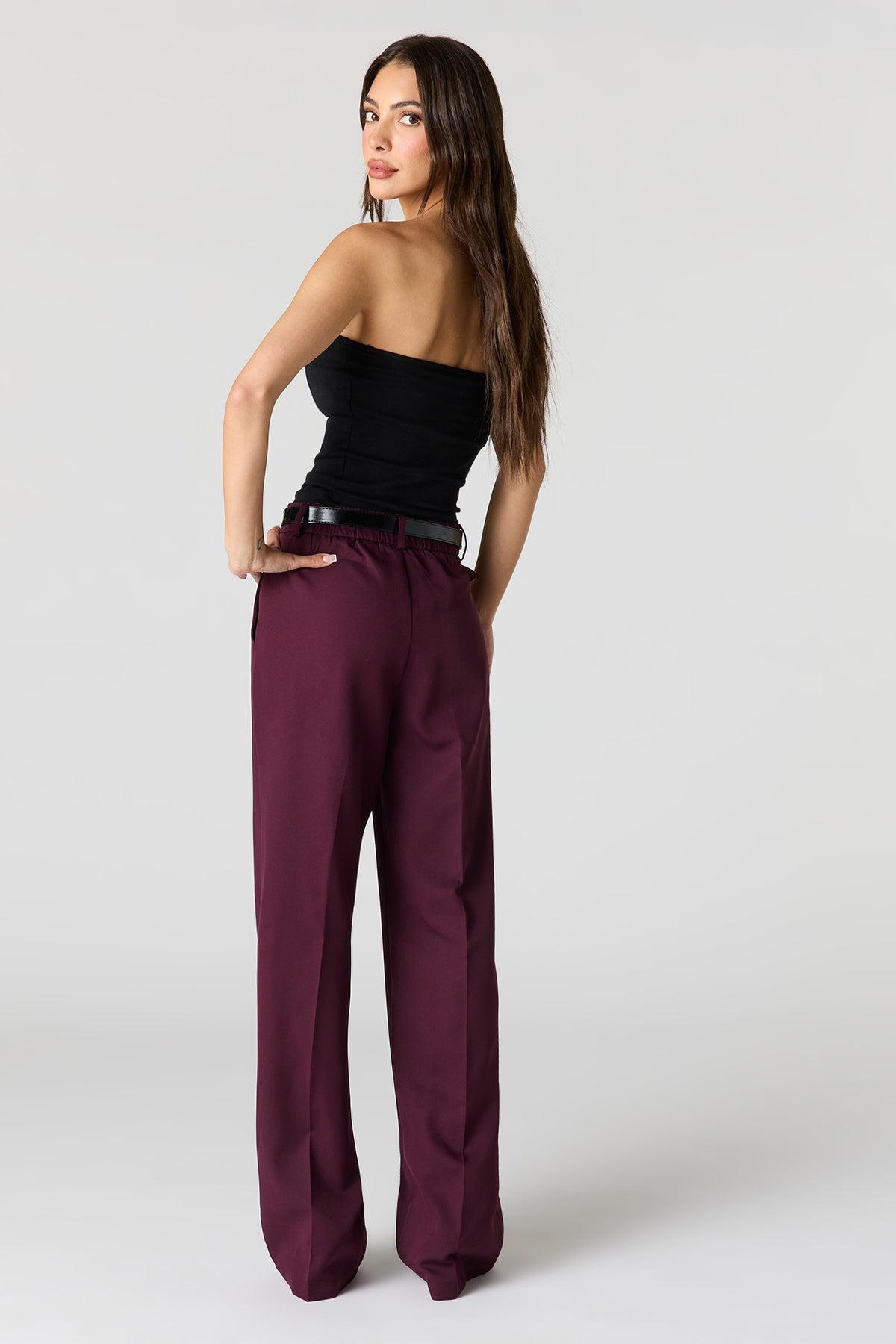Alt View 19. Wide Leg Dress Pant - Taupe