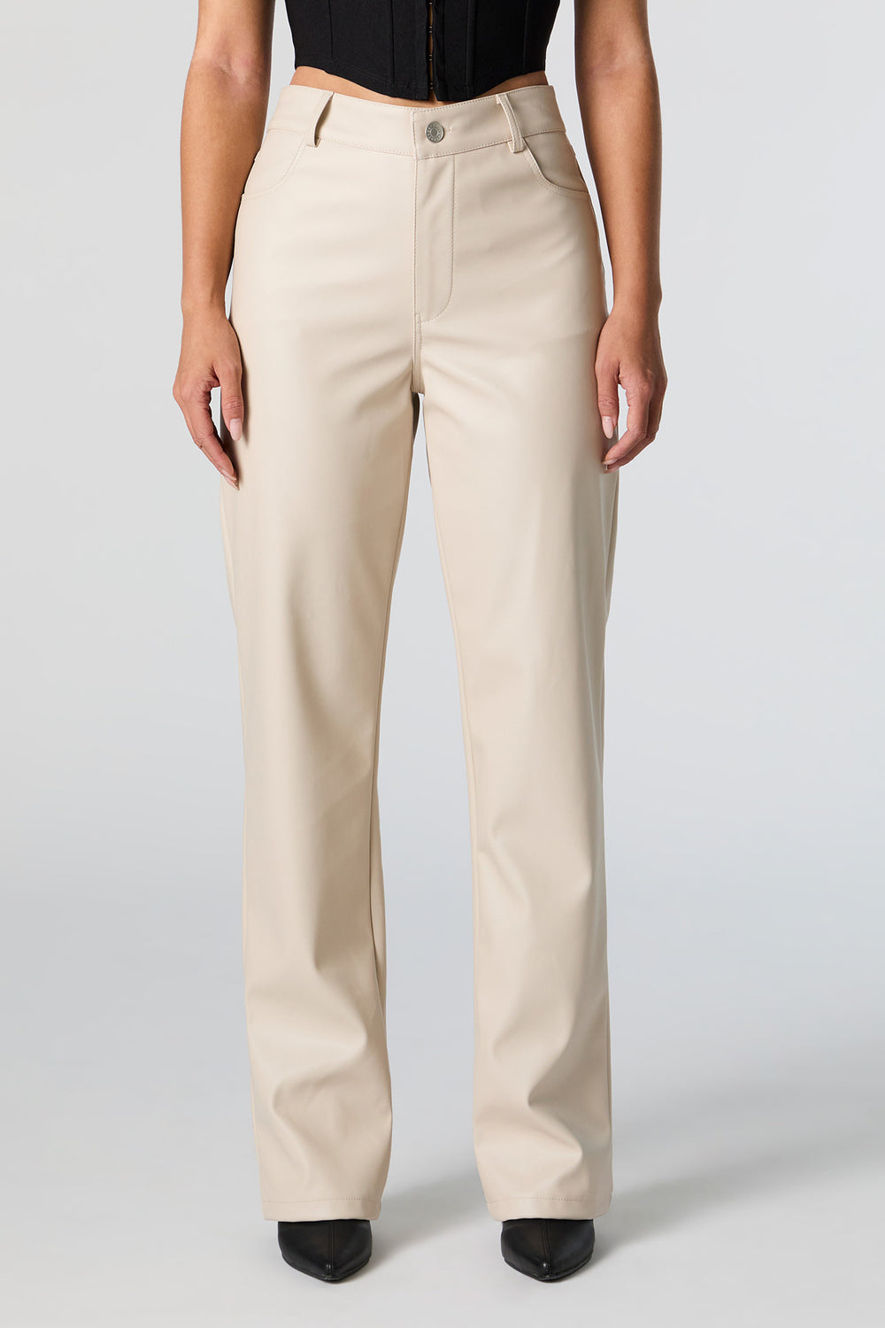 Faux Leather Straight Leg Pant Faux Leather Straight Leg Pant 2