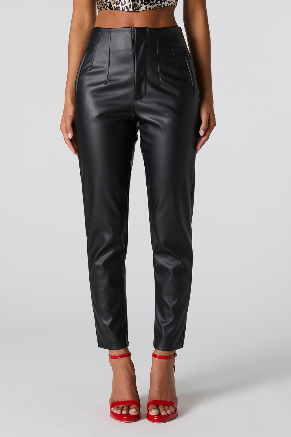 Faux Leather Pleated Pant Faux Leather Pleated Pant 2