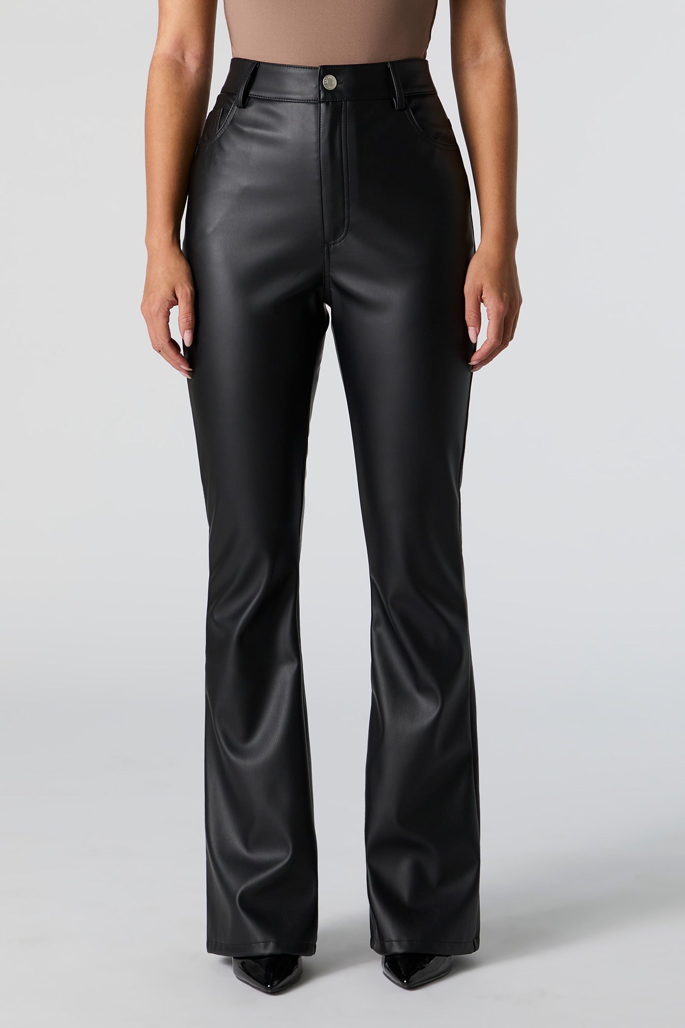 Charlotte russe leather leggings best sale