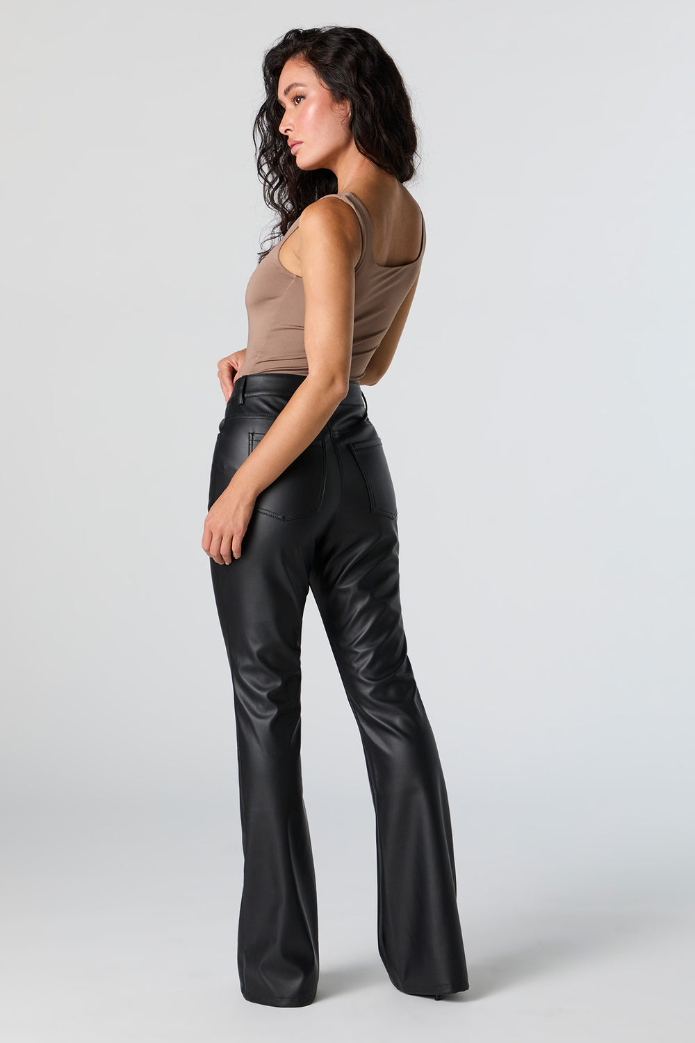 Faux Leather Flare Pant Faux Leather Flare Pant 3