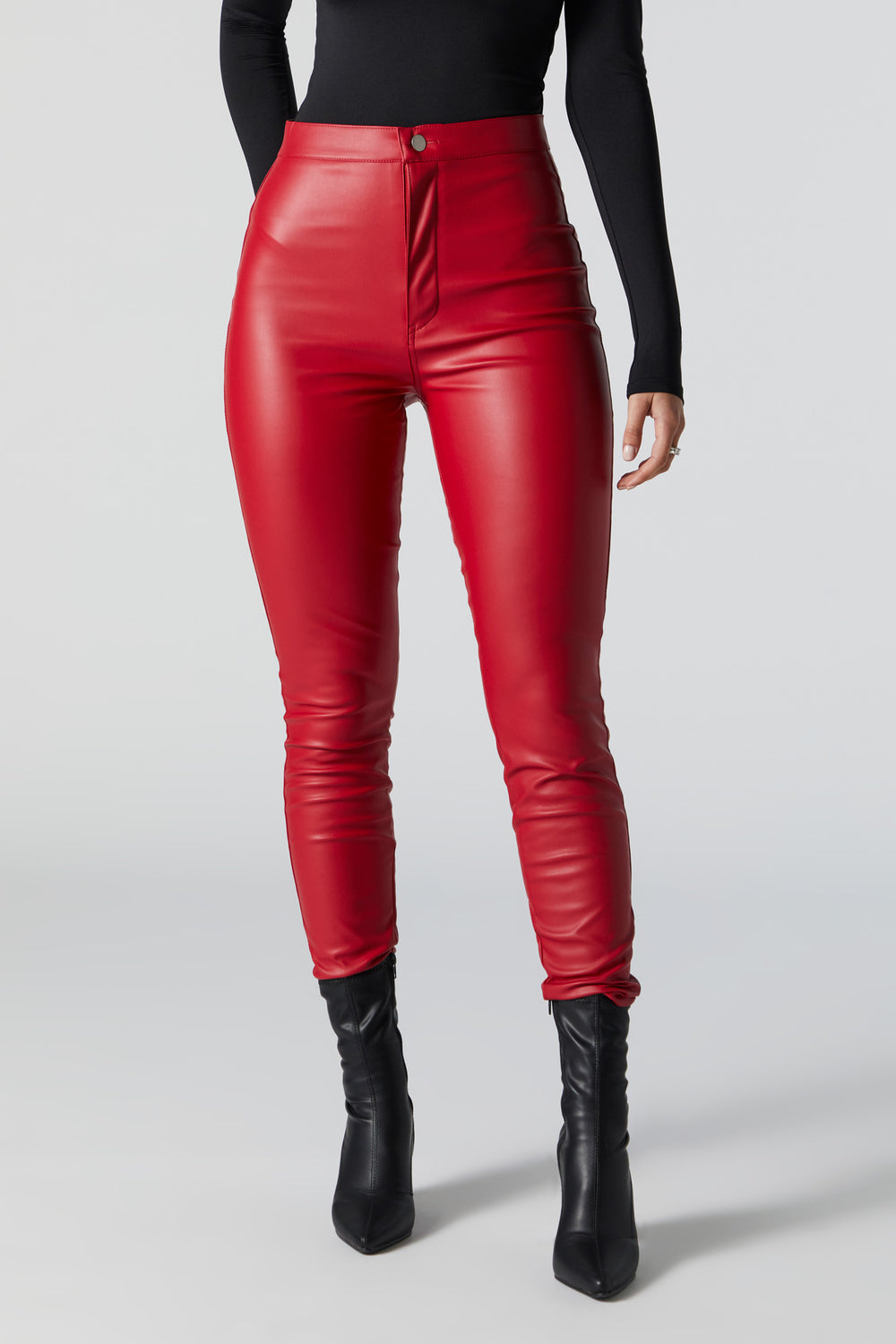 Faux Leather High Rise Skinny Pant Faux Leather High Rise Skinny Pant 6