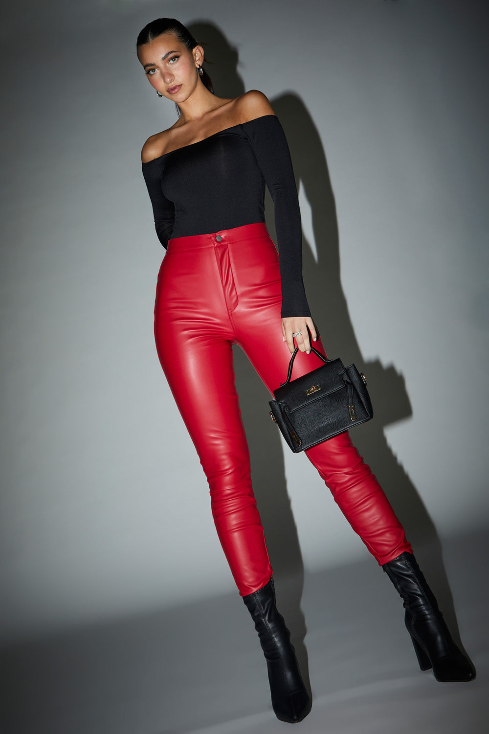 Faux Leather High Rise Skinny Pant Faux Leather High Rise Skinny Pant 5