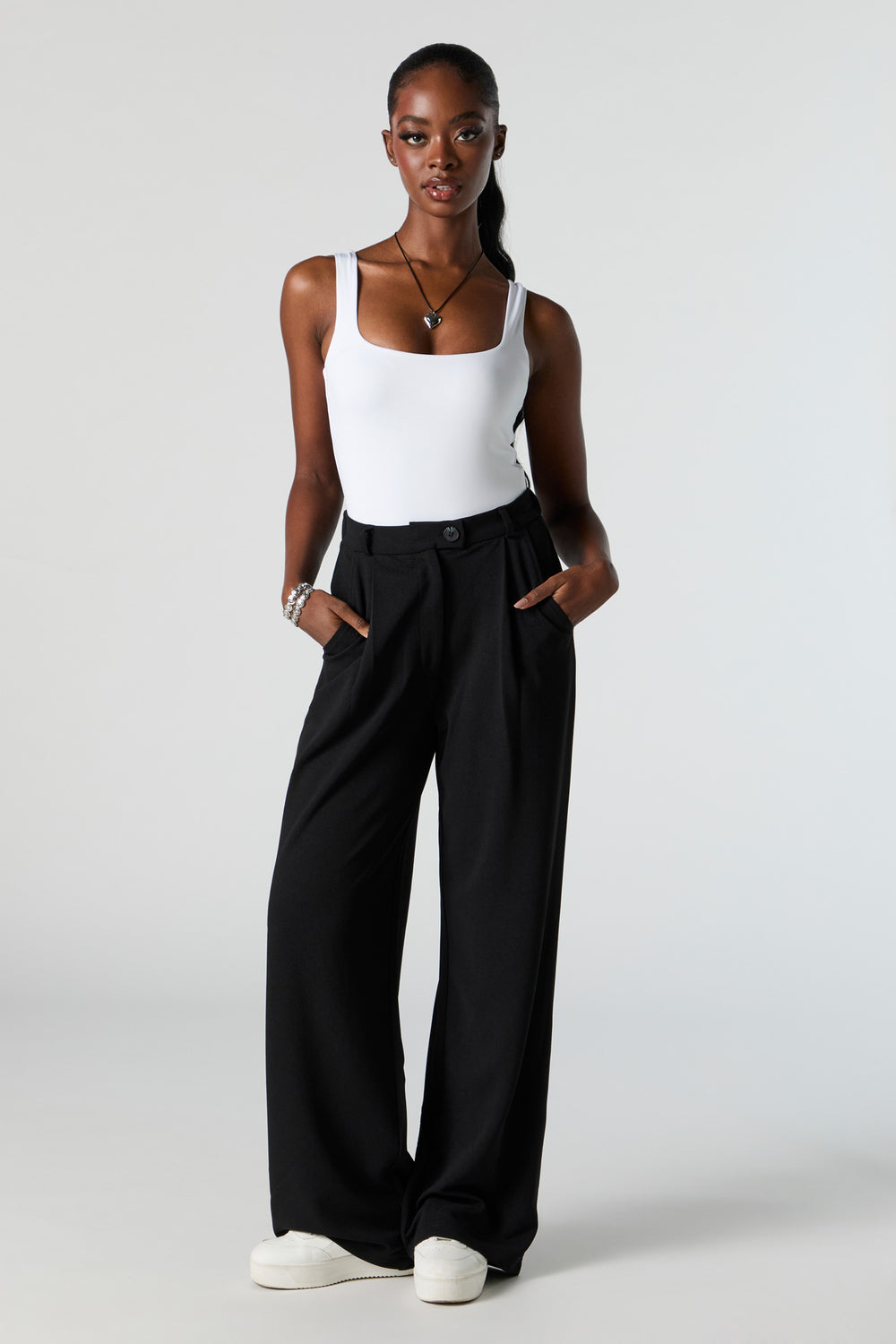 Crepe Straight Leg Dress Pant Crepe Straight Leg Dress Pant 4