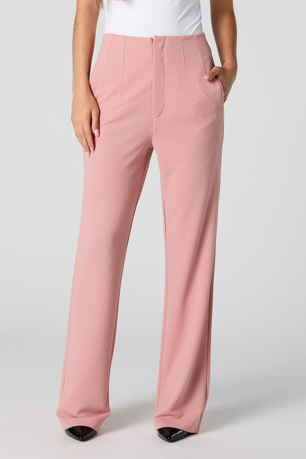 Crepe Pleated Flare Dress Pant Crepe Pleated Flare Dress Pant 8