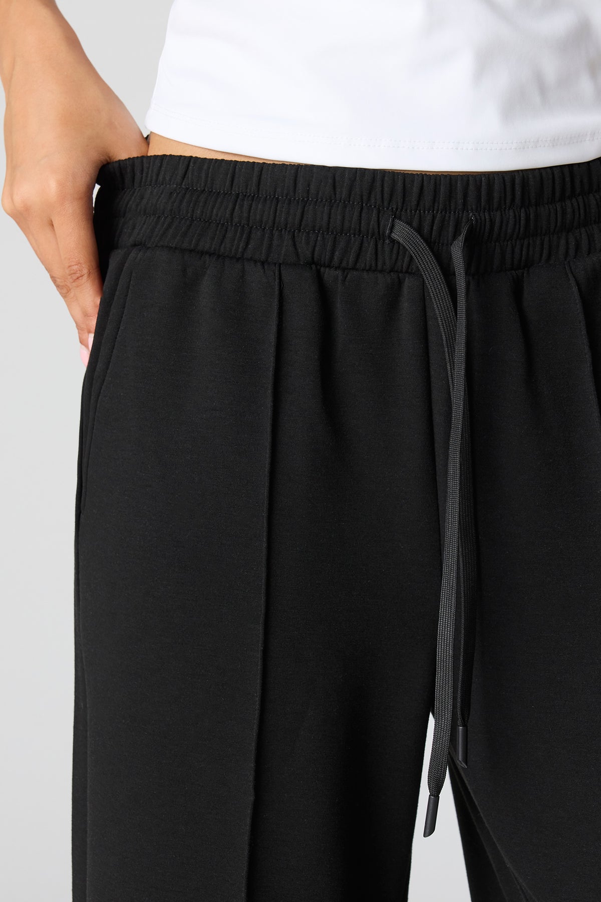 Alt View 4. Soft Wide Leg Dress Pant - Black
