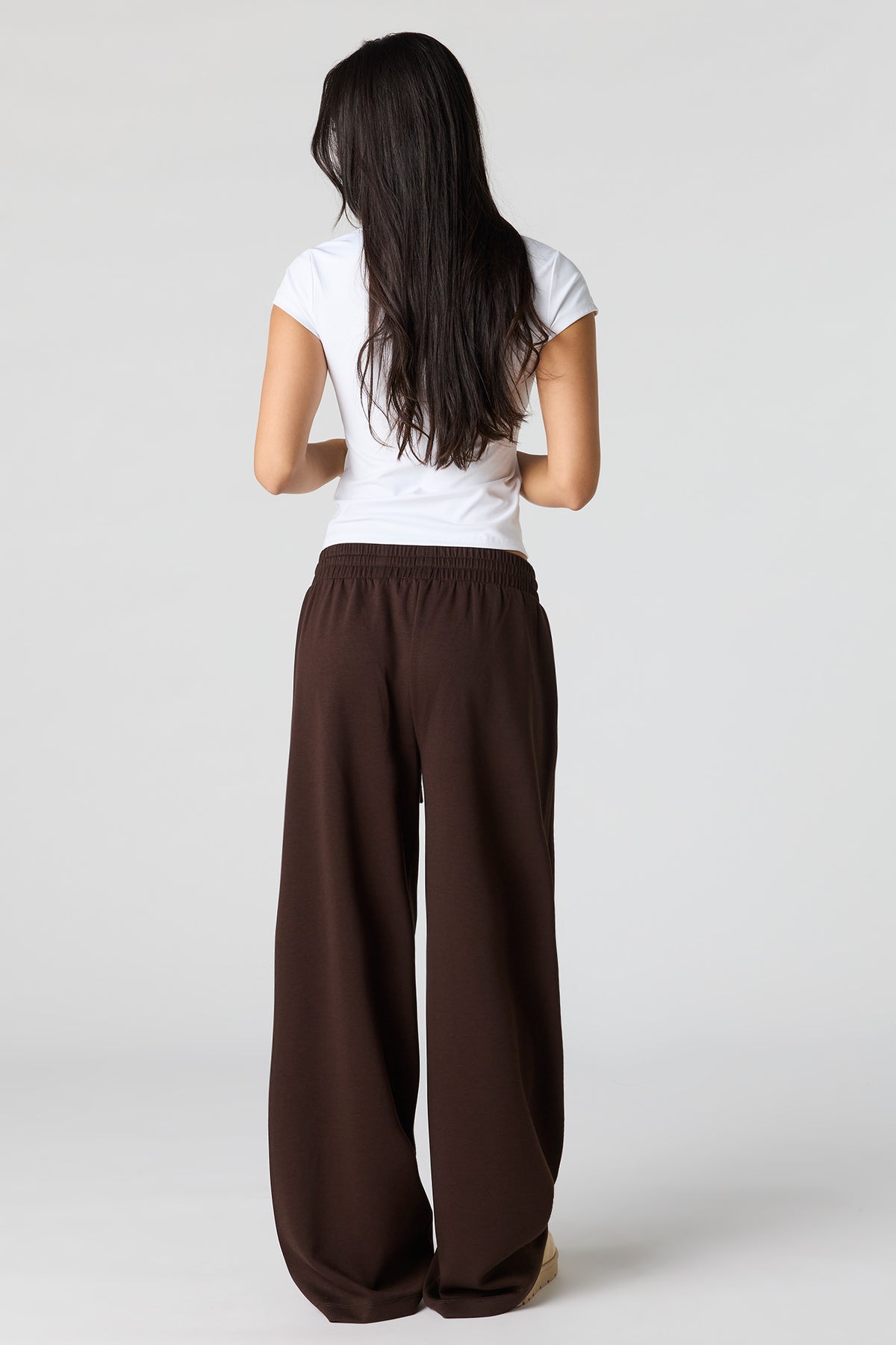 Alt View 3. Soft Wide Leg Dress Pant - Brown