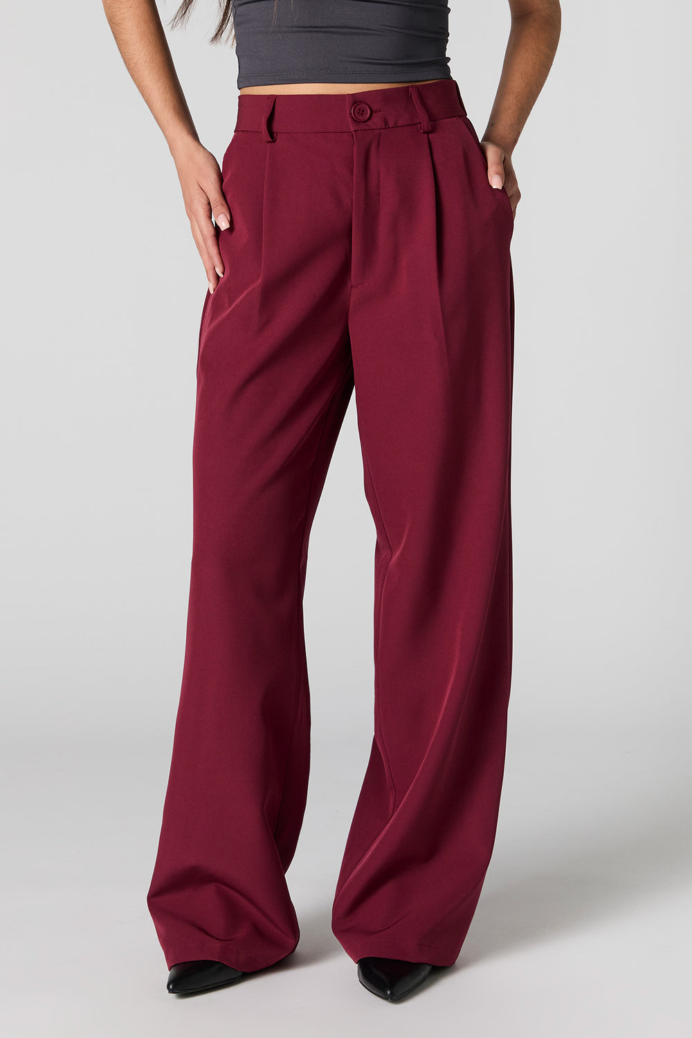 Pleated Wide Leg Dress Pant Pleated Wide Leg Dress Pant 14