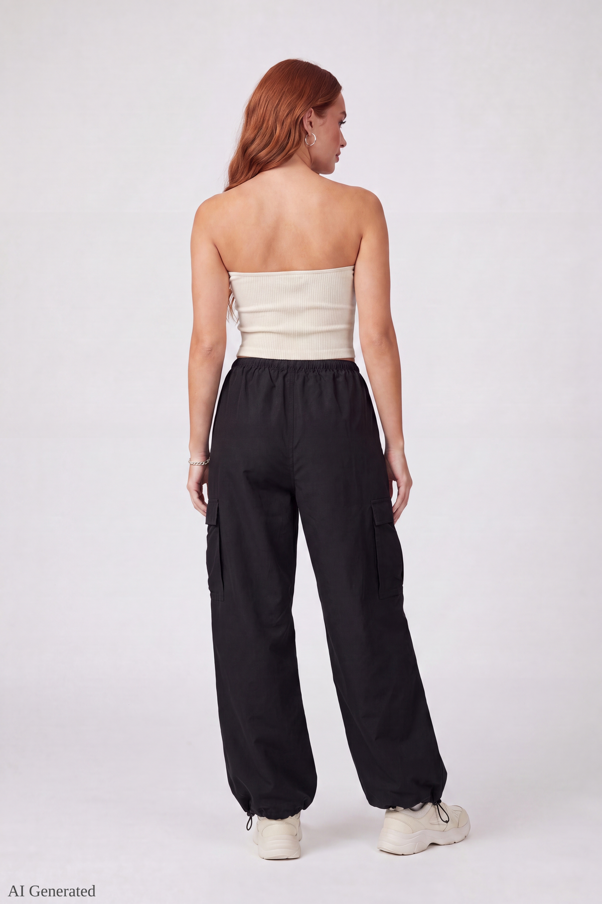 Alt View 2. Cargo Parachute Pant - Black
