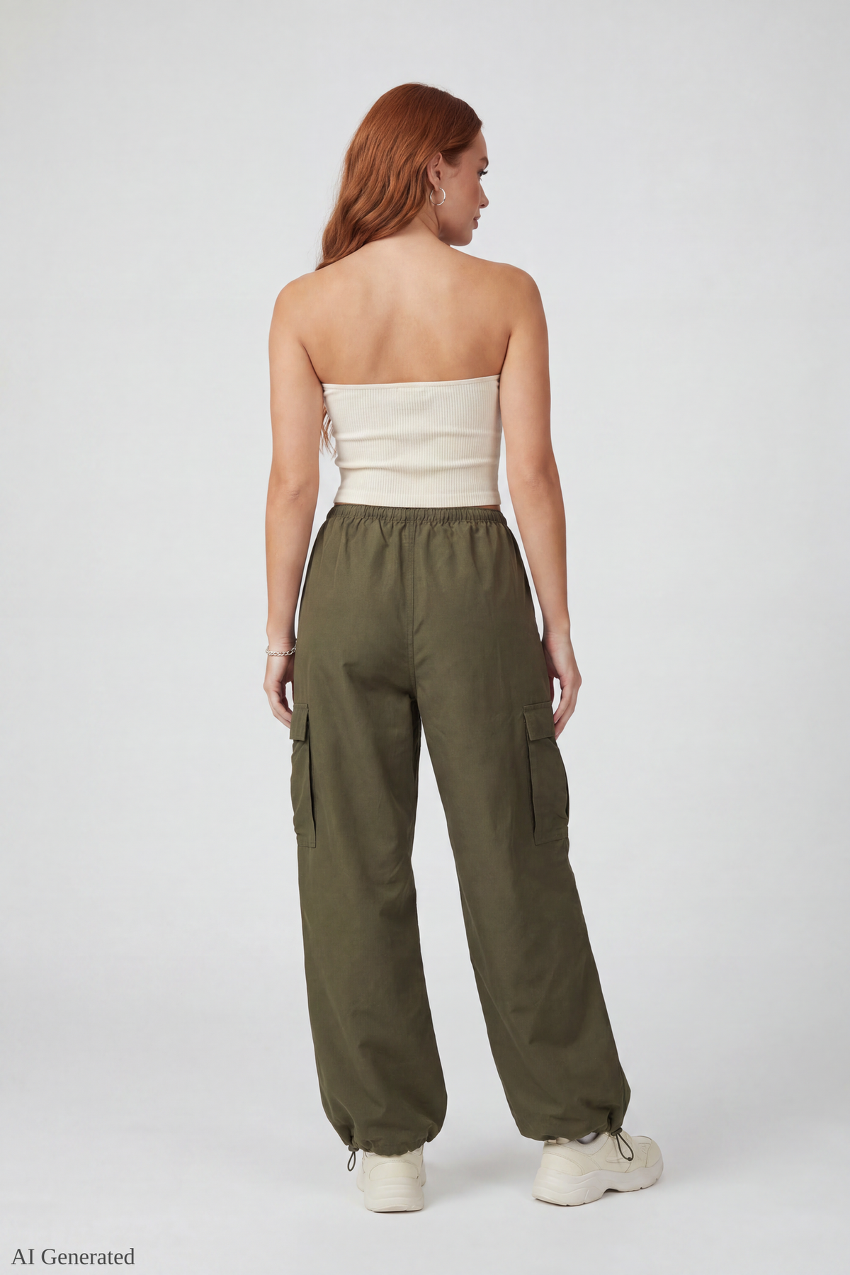 Alt View 2. Cargo Parachute Pant - Green