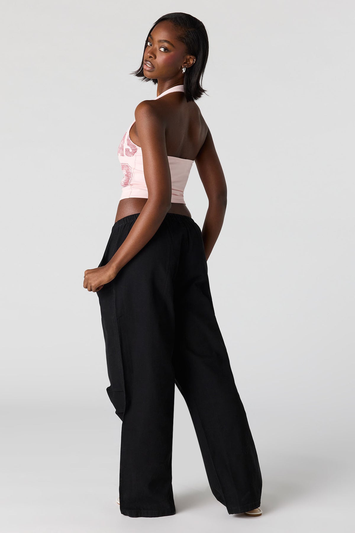 Alt View 2. Parachute Pant - Black