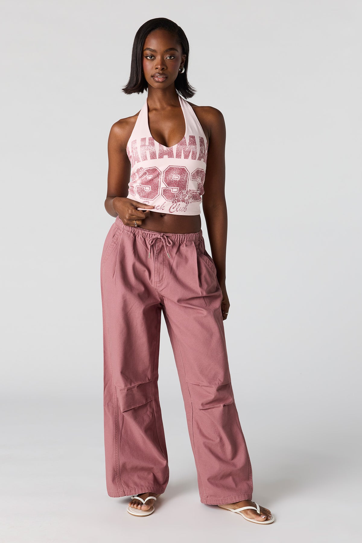 Alt View 2. Parachute Pant - Mauve