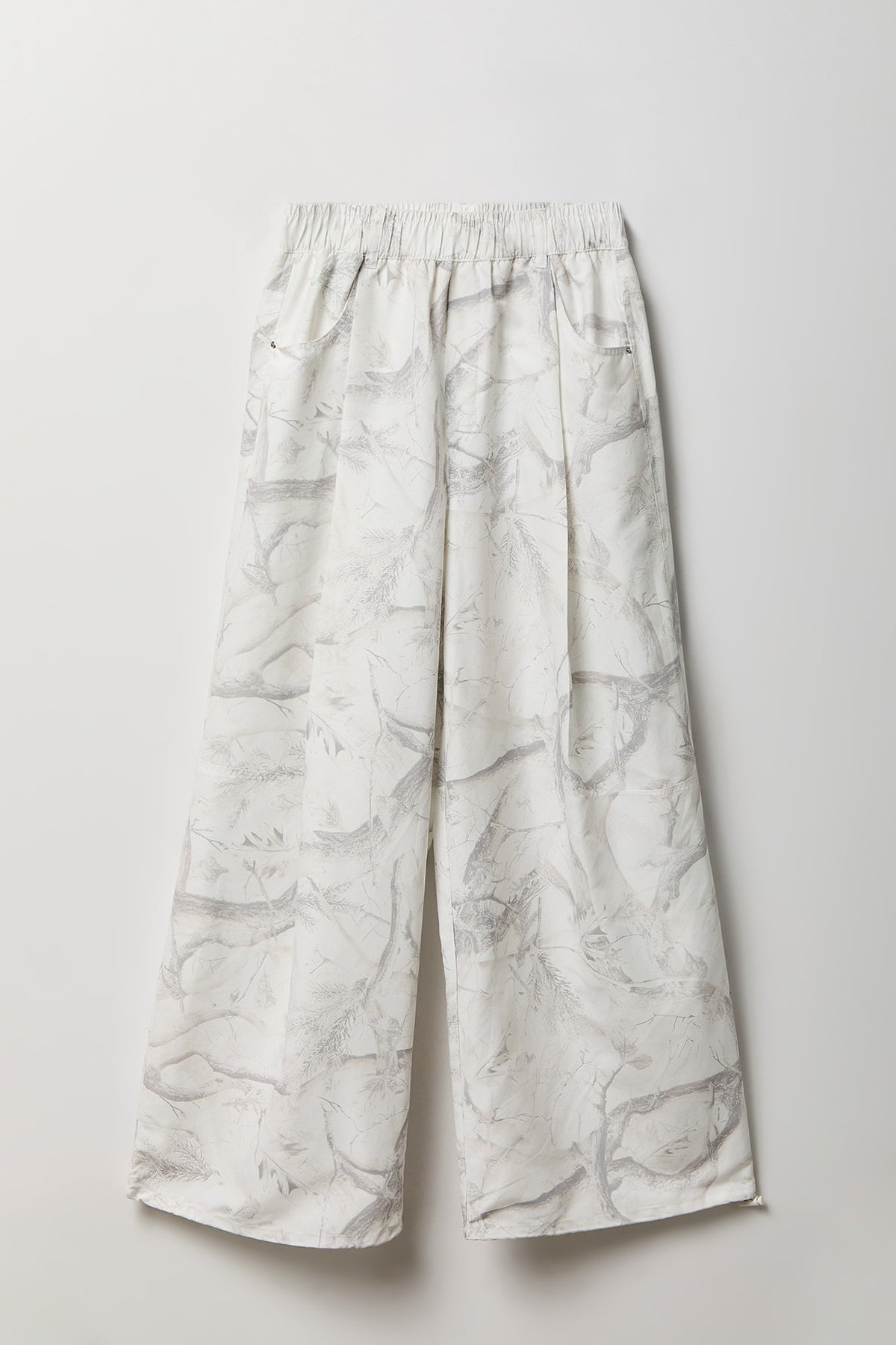Alt View 4. Wide Leg Parachute Pant - White
