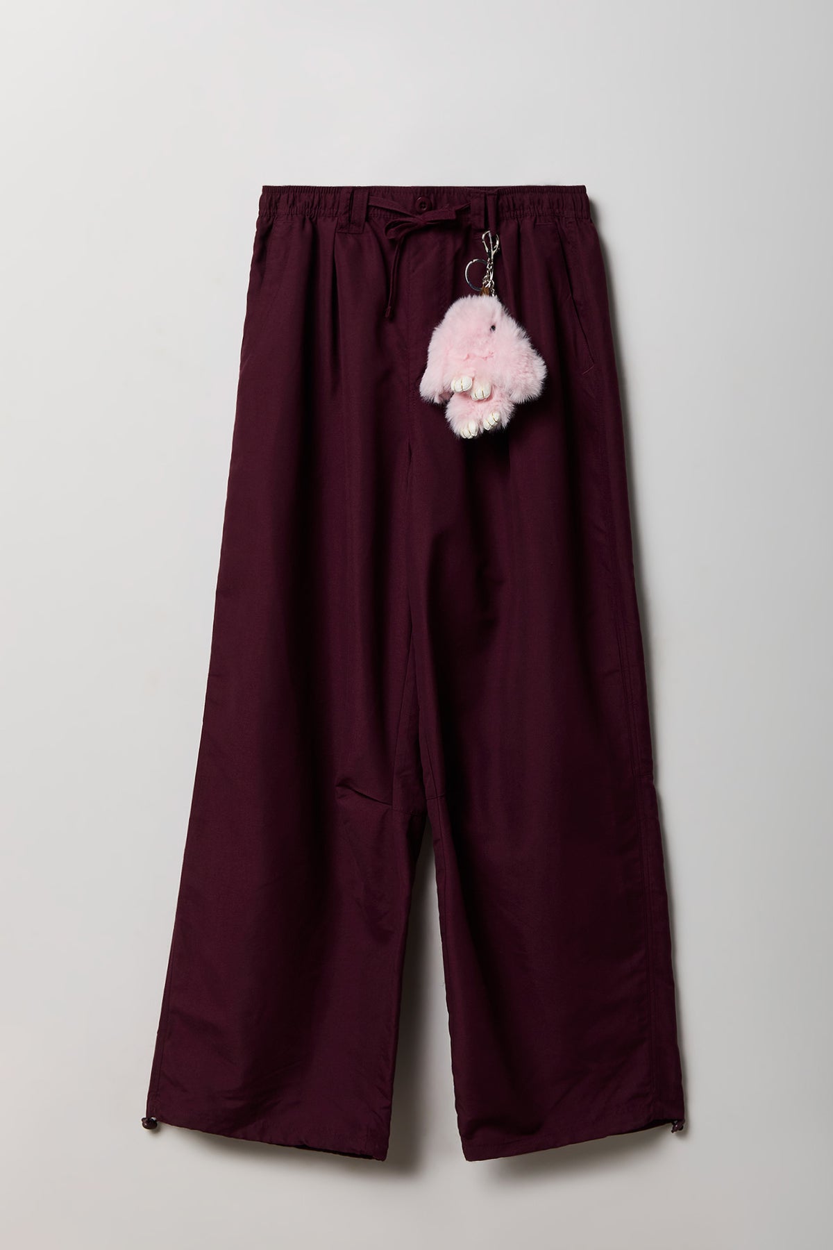 Parachute Pant with Keychain - Burgundy