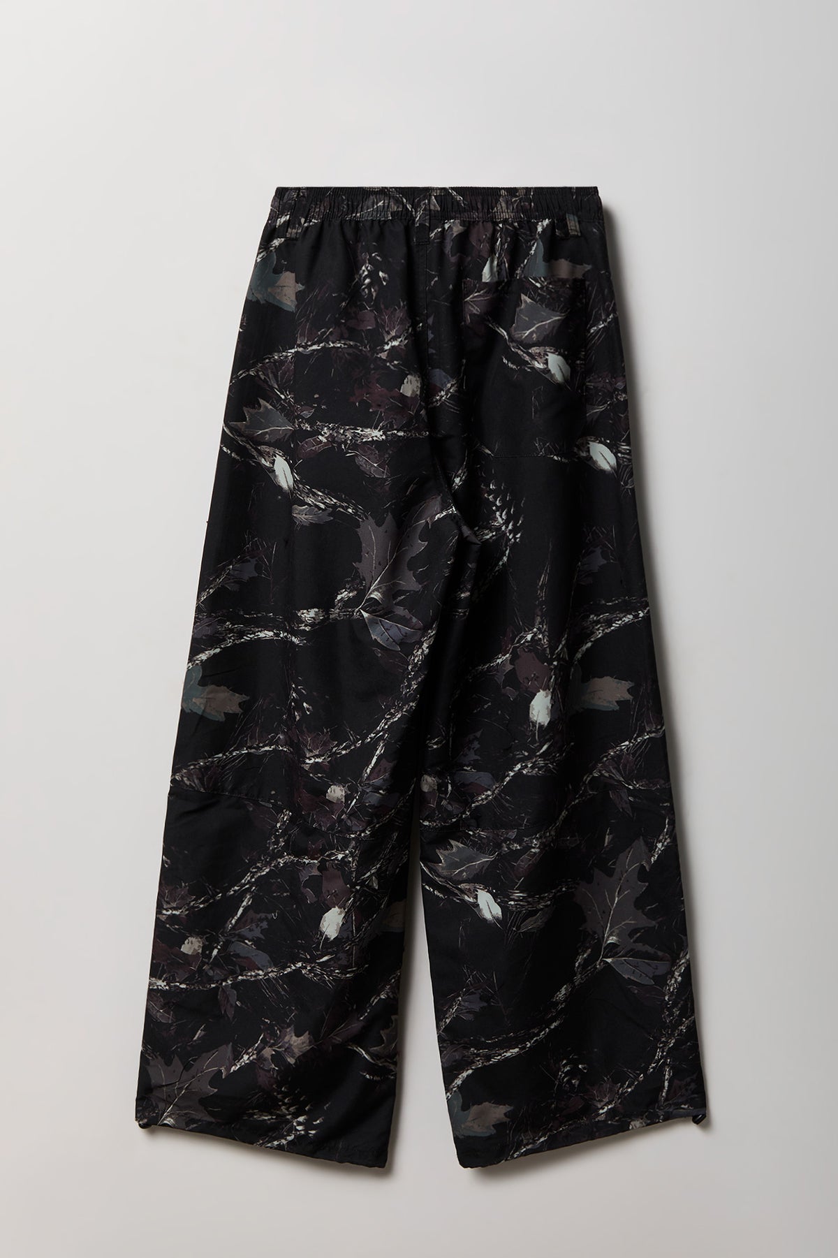 Alt View 2. Parachute Pant with Keychain - Black with White