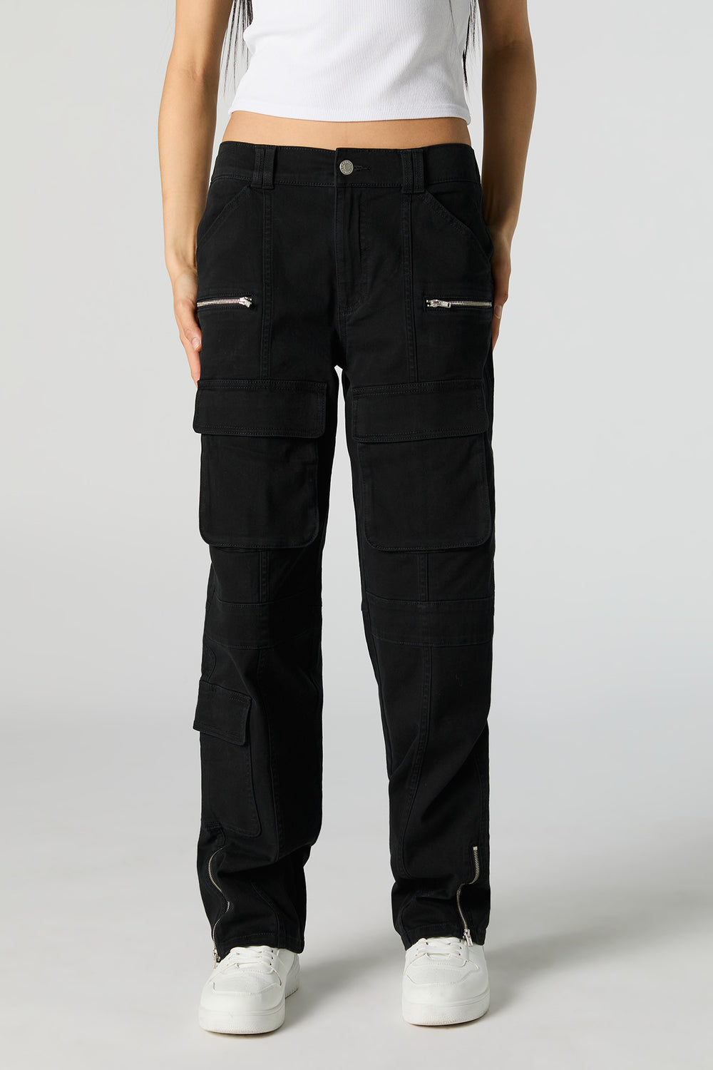 Zipper Hem Straight Leg Cargo Pant Zipper Hem Straight Leg Cargo Pant 5