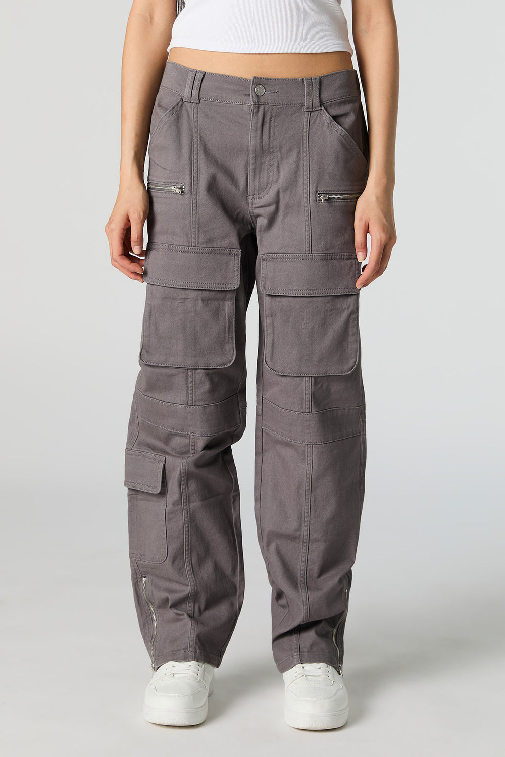 Zipper Hem Straight Leg Cargo Pant Zipper Hem Straight Leg Cargo Pant 8