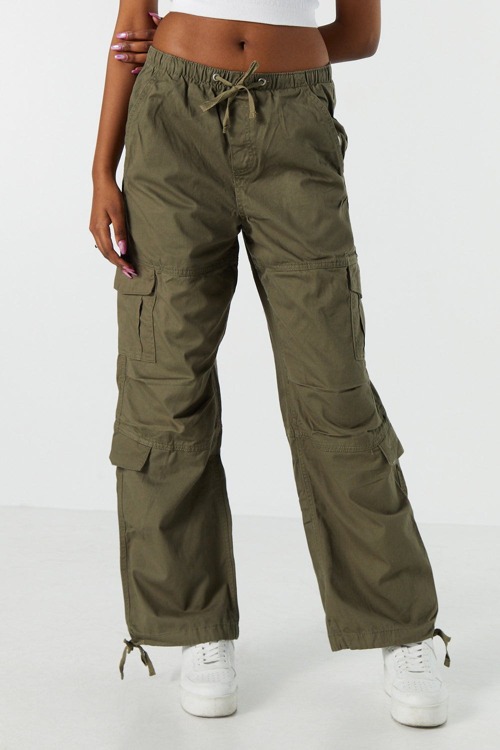 Twill Multi Pocket Cargo Parachute Pant Twill Multi Pocket Cargo Parachute Pant 14